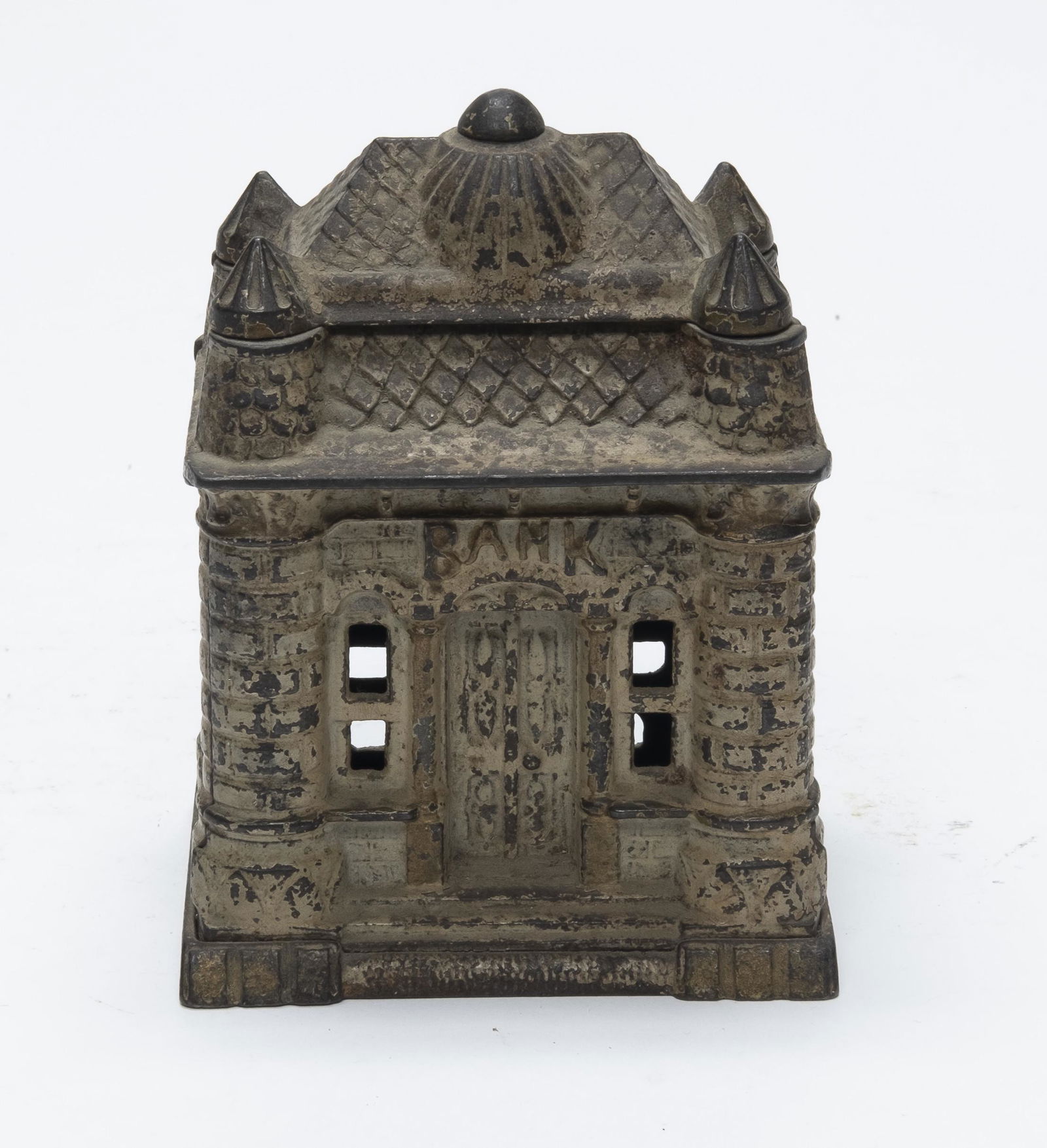 Four Tower Cast Iron Still Bank (1 of 4)