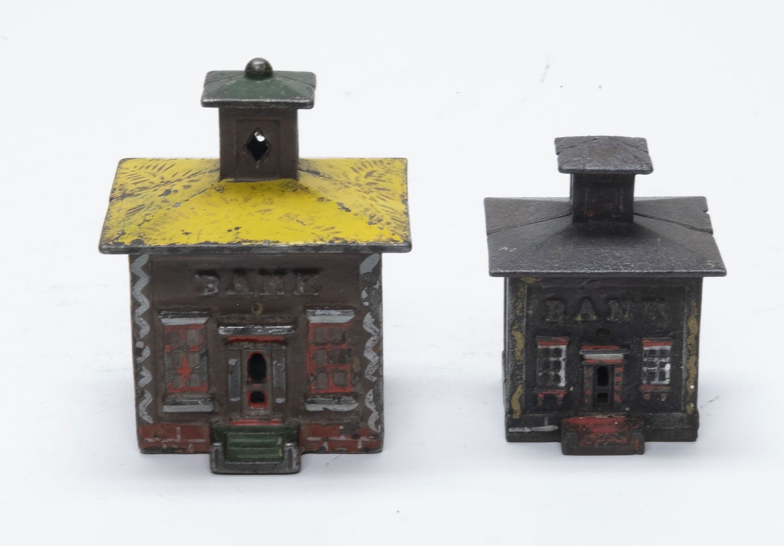 Small & Medium Cupola Cast Iron Banks (1 of 4)