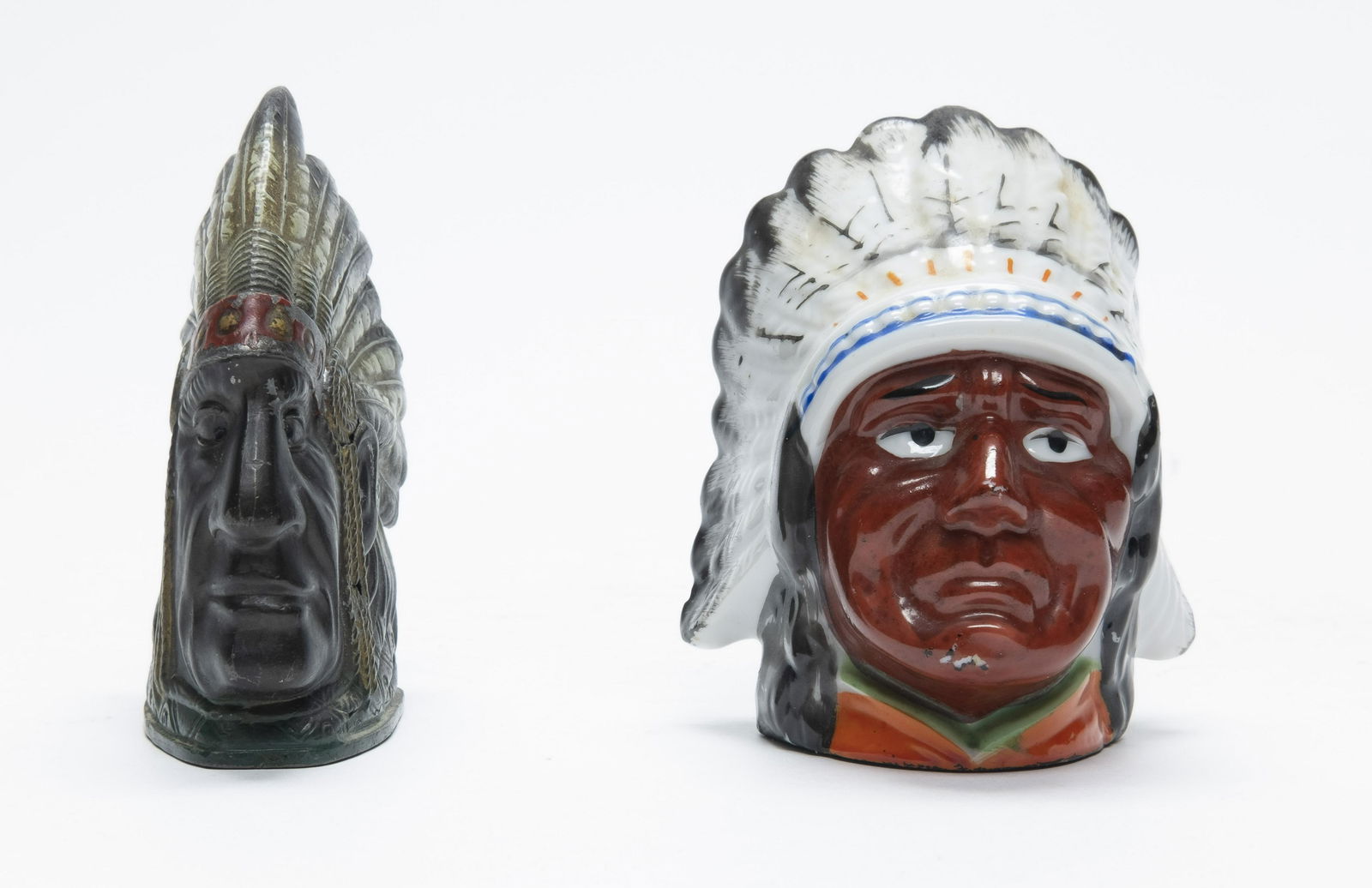 Two Indian Bust Still Banks (1 of 4)