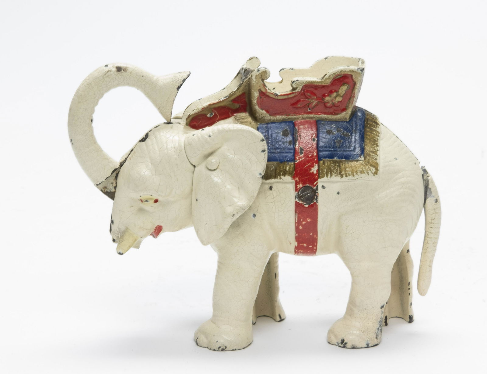 Hubley Elephant Cast Iron Mechanical Bank (1 of 4)