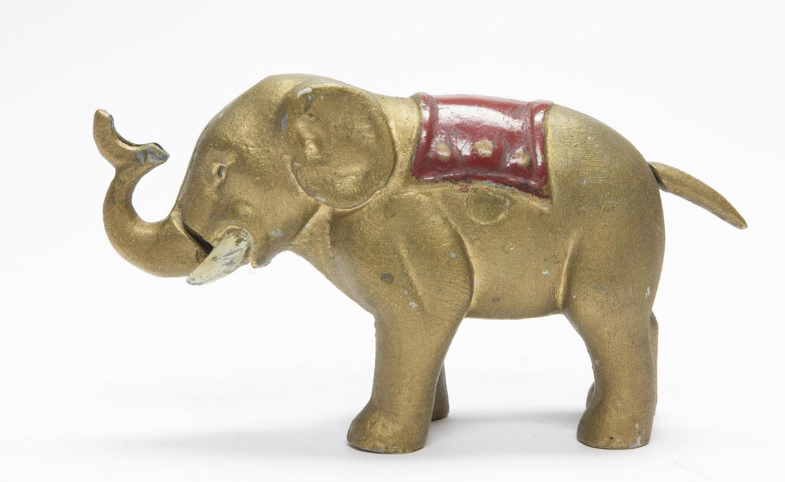 Elephant and Three Stars Aluminum Mechanical Bank (1 of 4)