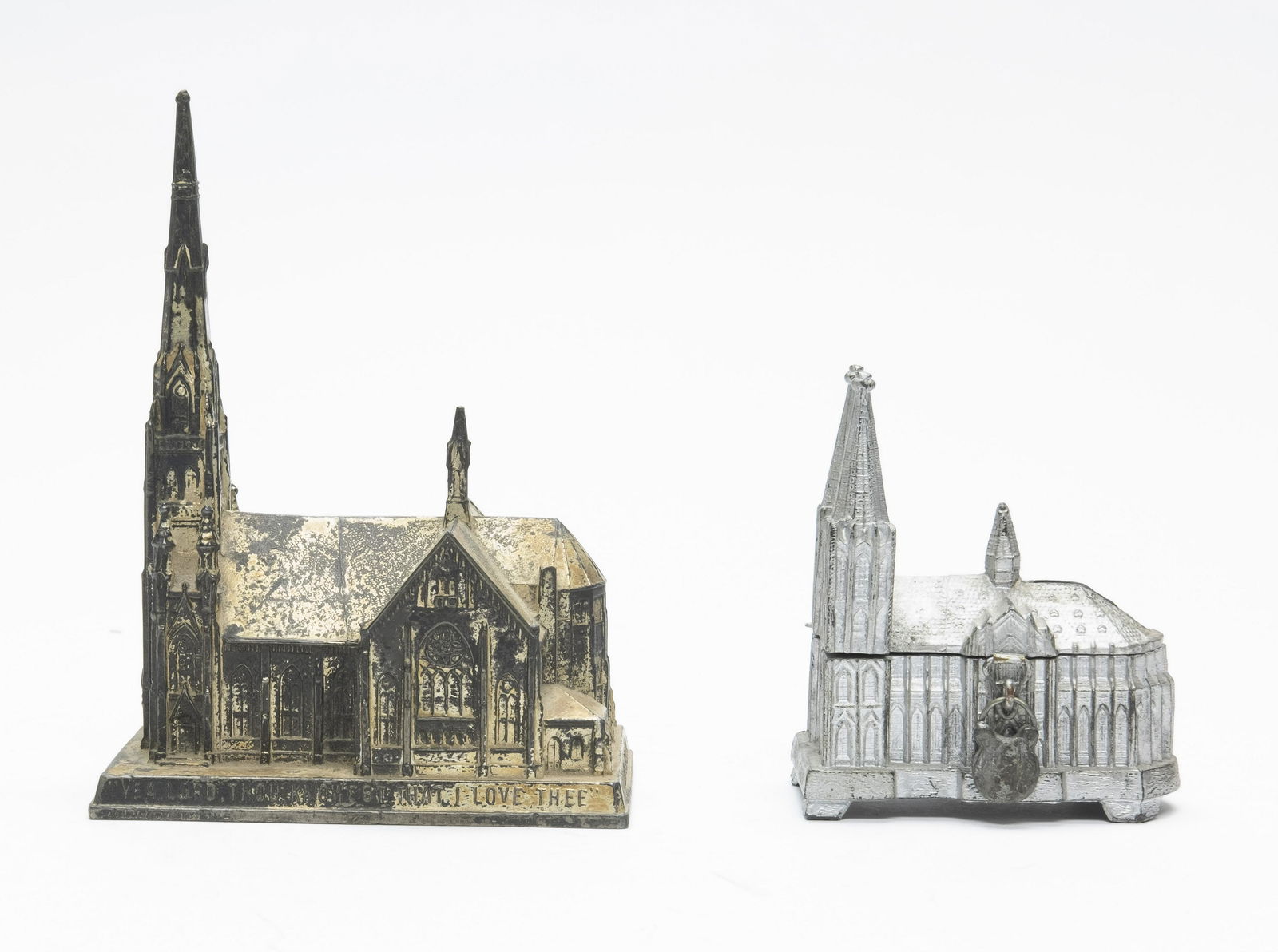 Two Lead Souvenir Cathedral Banks (1 of 4)