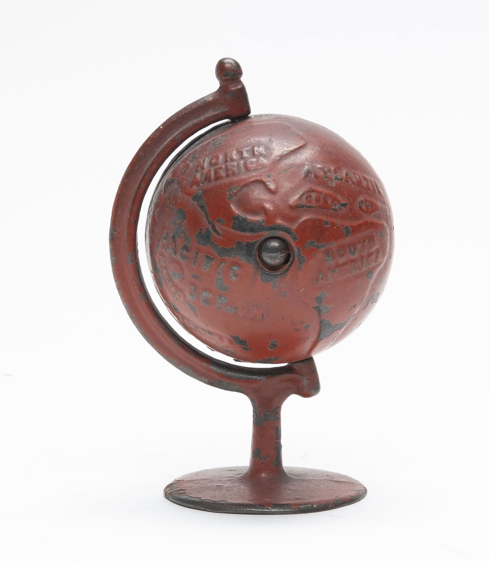Globe on  Arc Cast Iron Still Bank (1 of 4)