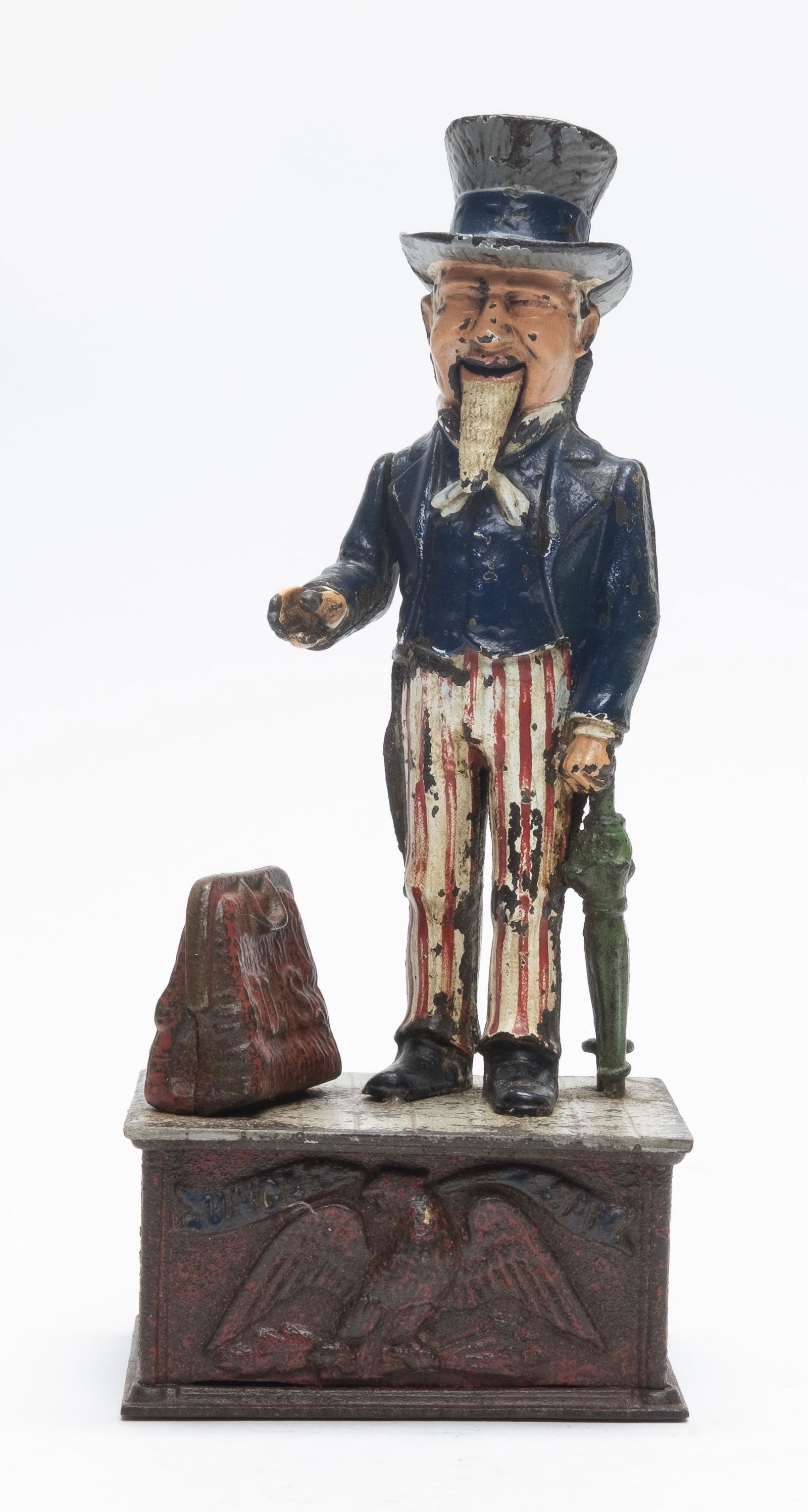 Uncle Sam with Spring Loaded Trap Iron Bank (1 of 4)