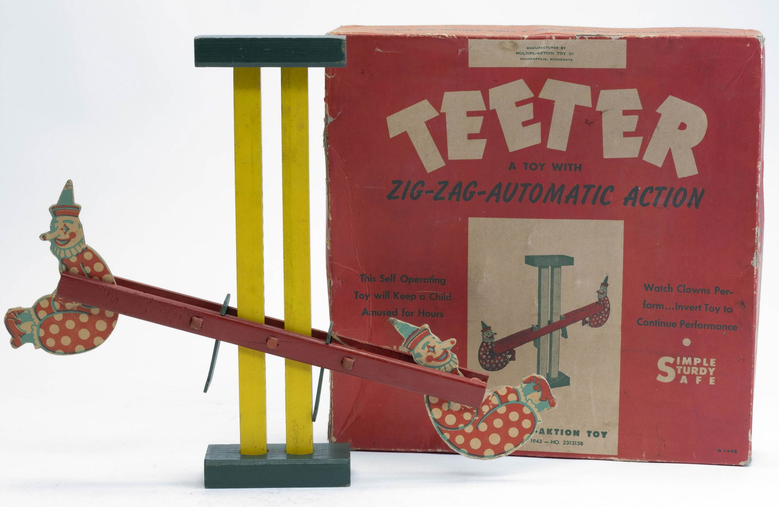 Boxed "Teeter" Zig Zag Automatic Toy (1 of 2)