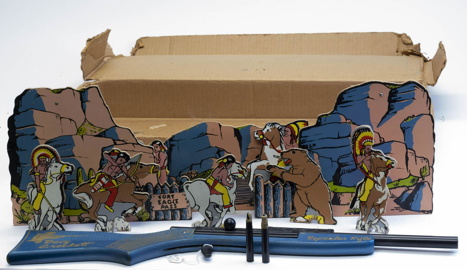 Boxed Keystone Davy Crockett Indian Target Set (1 of 2)