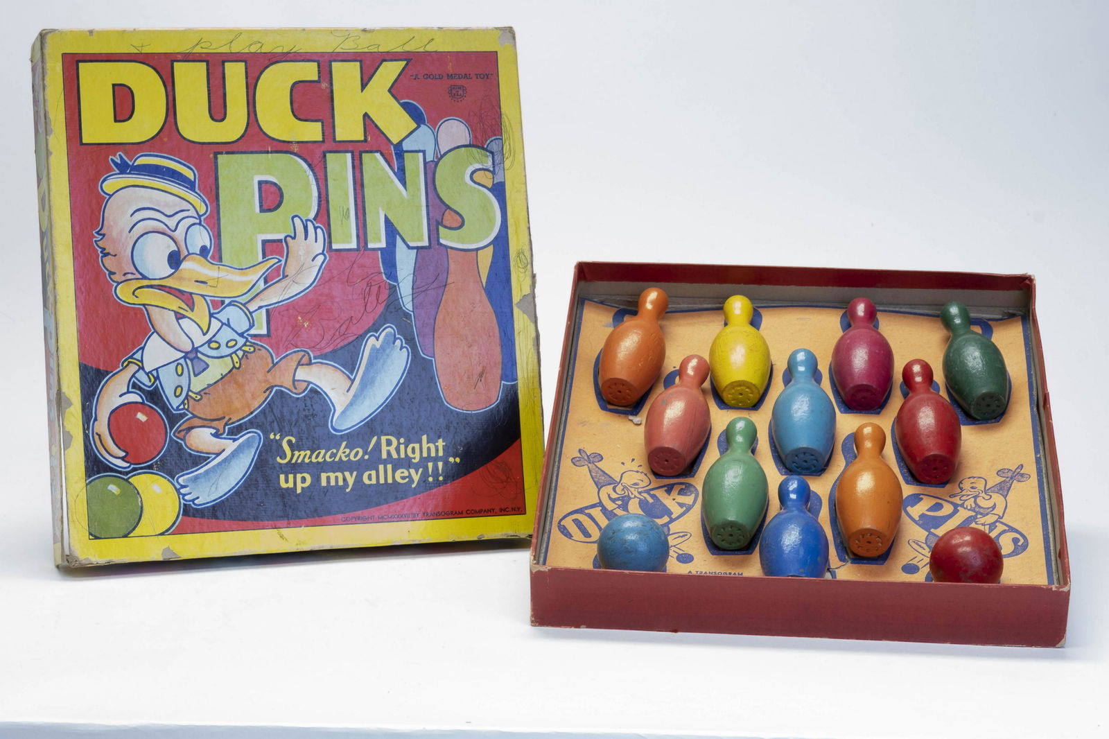 Boxed Transogram Duck Pins Knockdown Game (1 of 1)