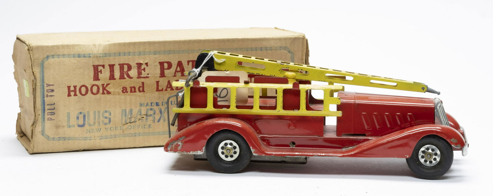 Boxed Marx Fire Patrol Hook and Ladder Truck (1 of 4)