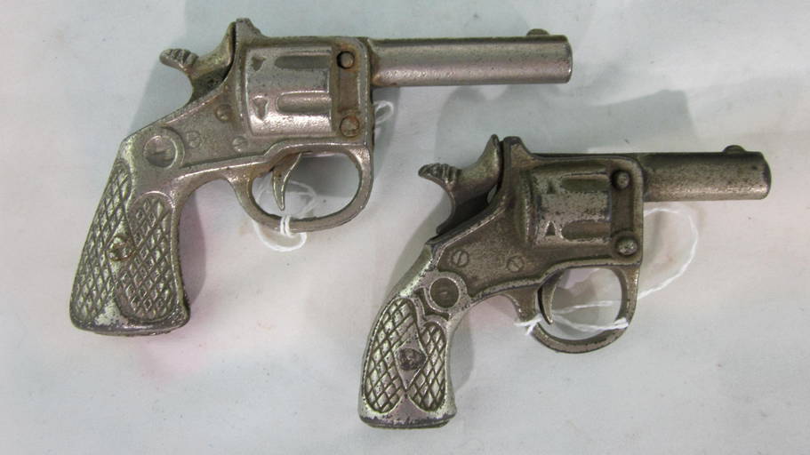 Kenton Cast Iron Single Shot Western Cap Guns.