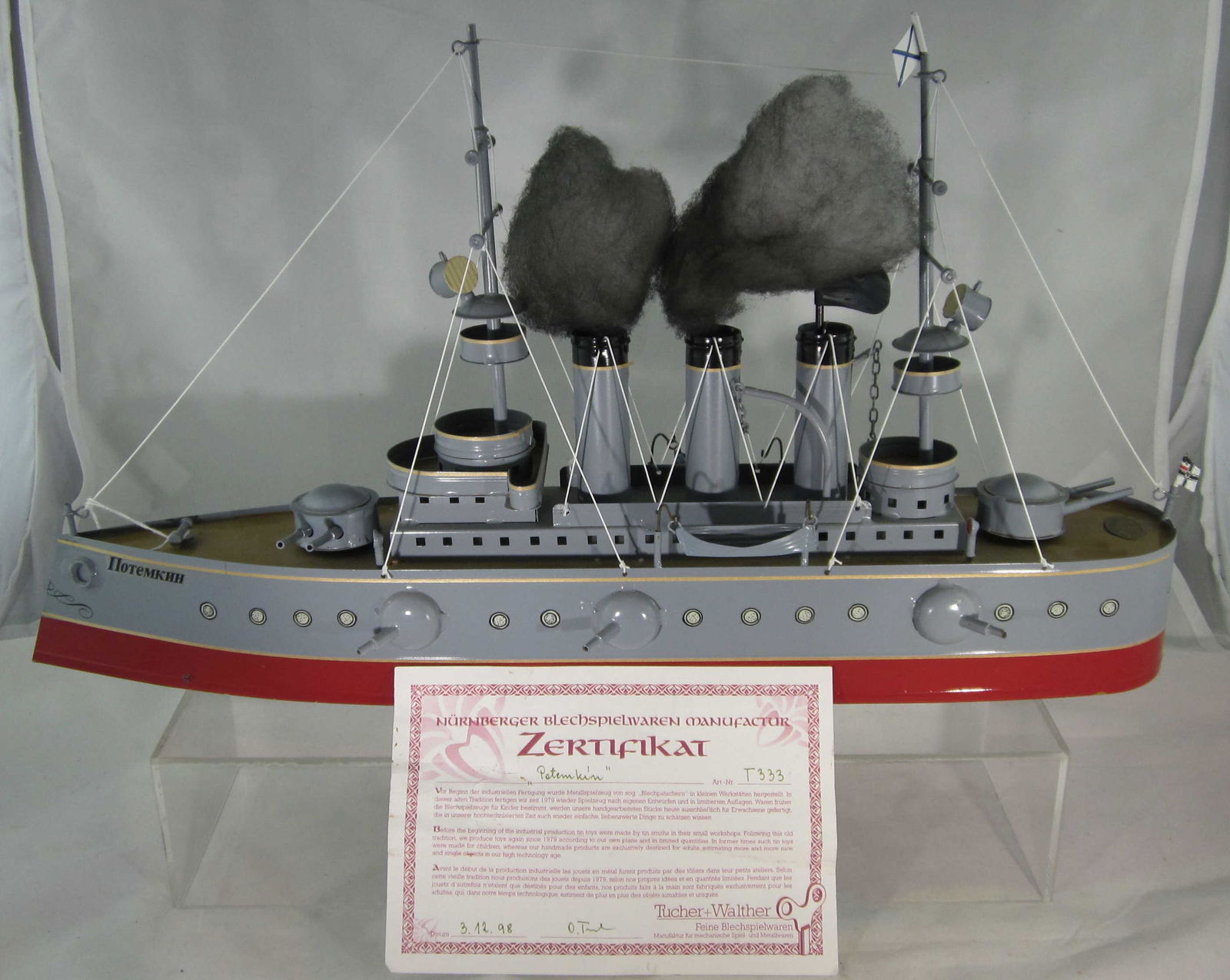 Tucher-Walther Russian Battleship "Potemkin". (1 of 2)