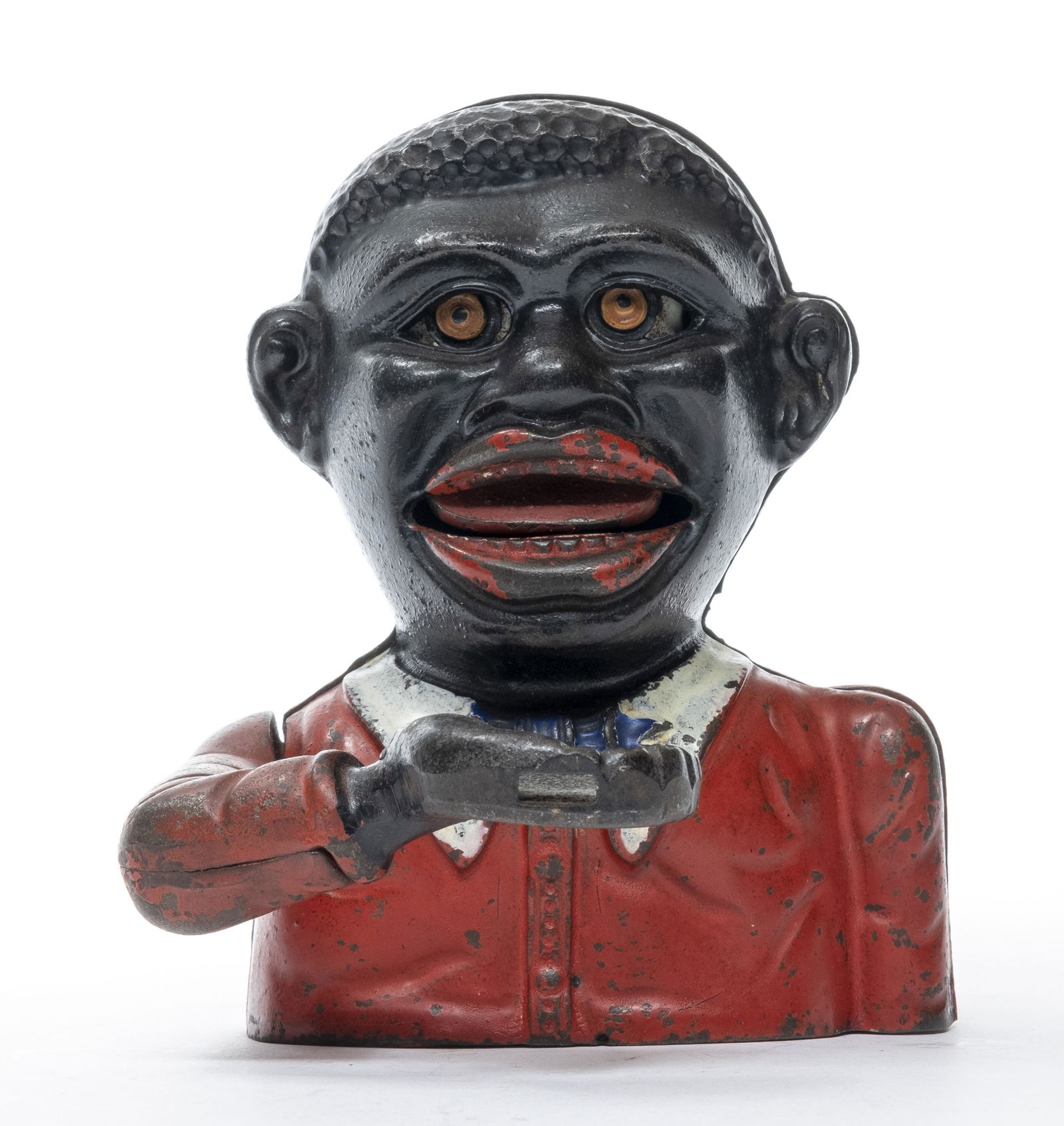 Little Joe Cast Iron Mechanical Bank (1 of 5)