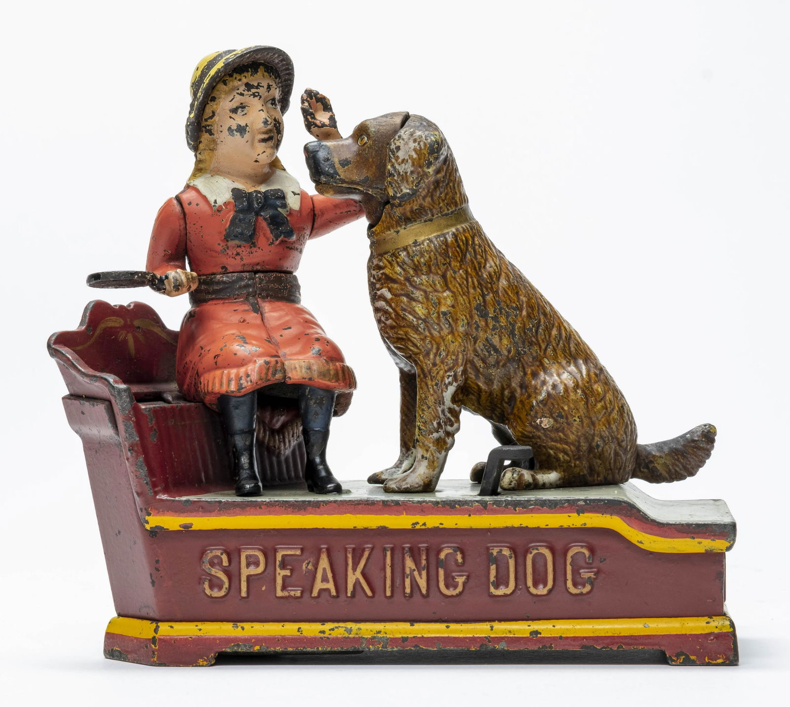 Speaking Dog Cast Iron Mechanical Bank (1 of 6)