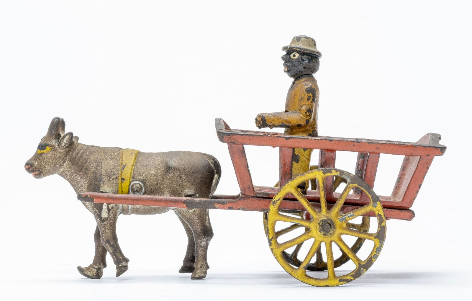 Dent Cart w/ Driver Cast Iron Toy (1 of 3)