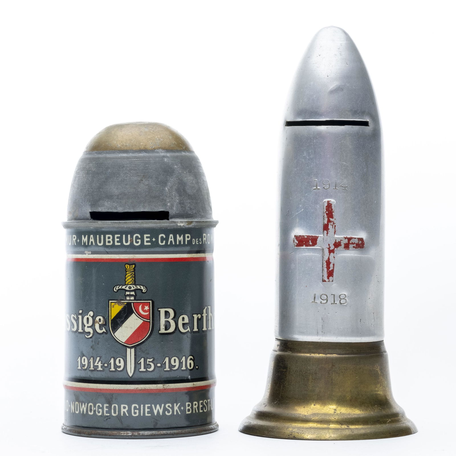 Two Artillery Shell Tin Banks (1 of 2)