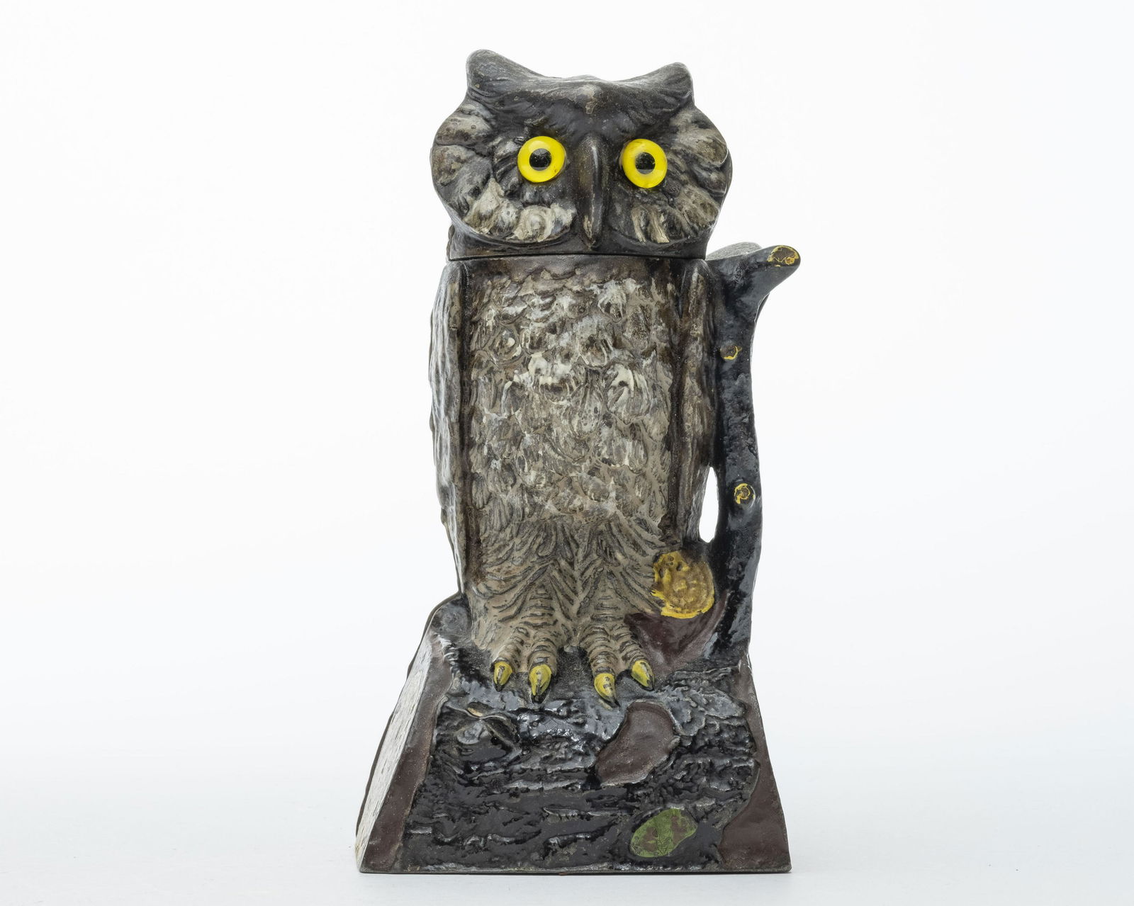 Owl Turns Head Iron Mechanical Bank (1 of 4)
