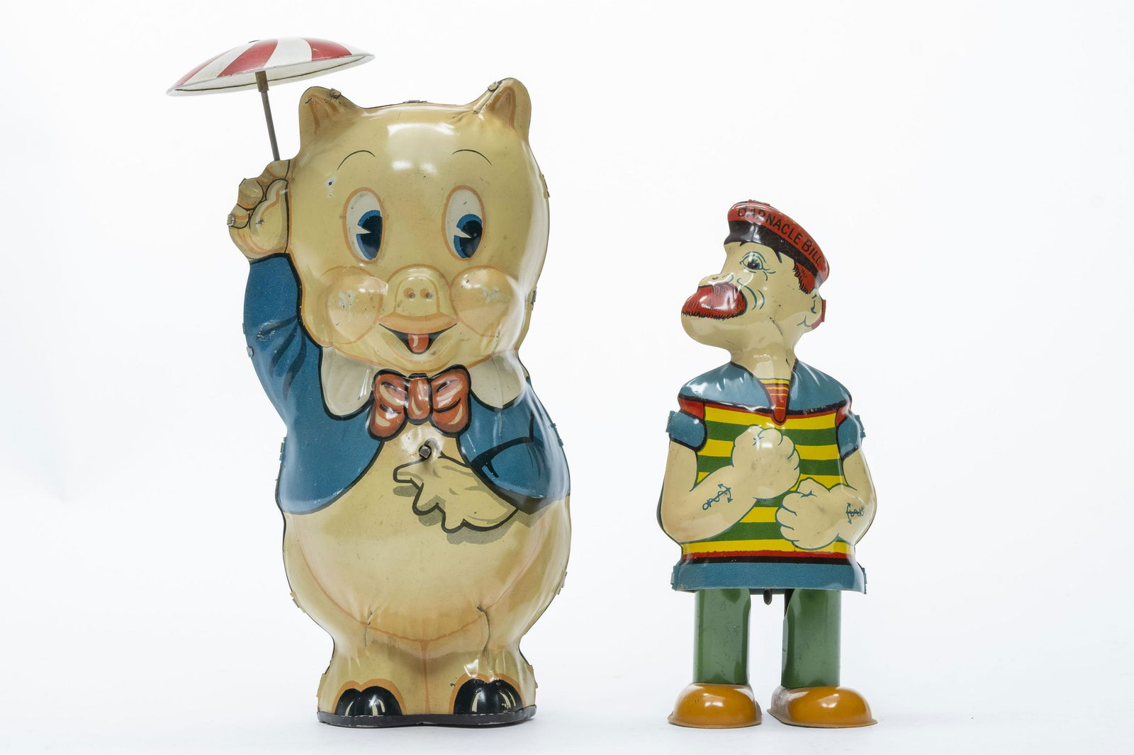 Porky Pig & Barnacle Bill Tin Toys (1 of 4)