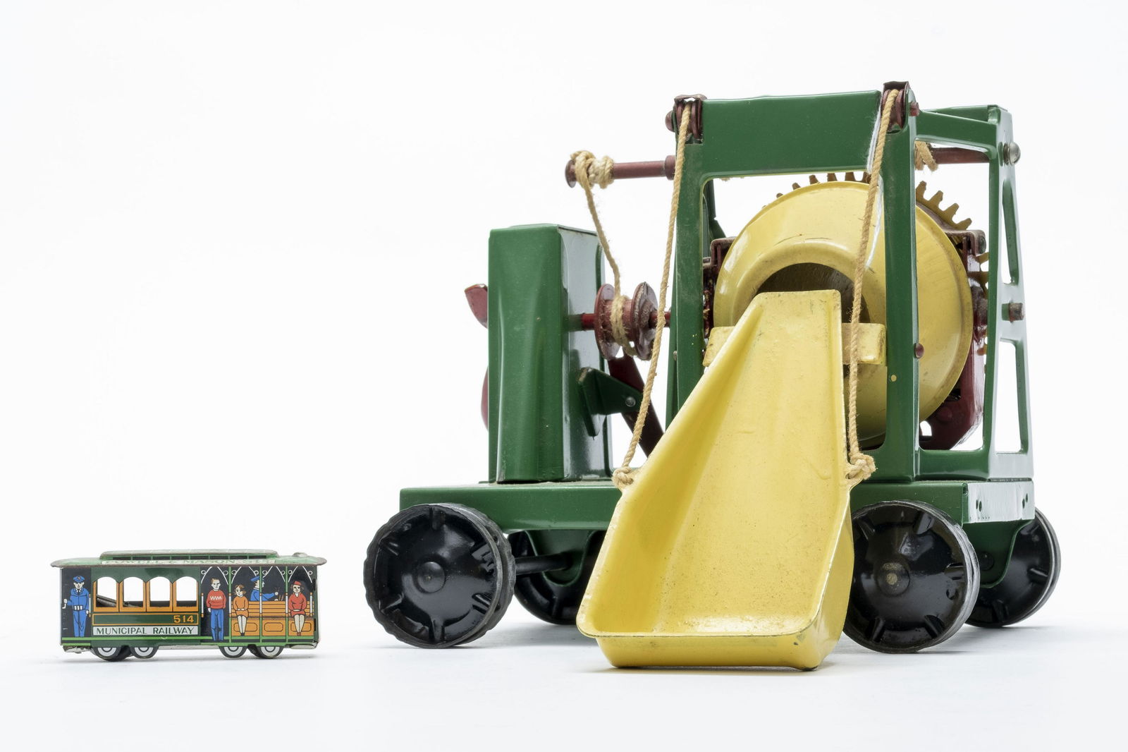 Buddy L Concrete Mixer & Japan Trolley (1 of 2)