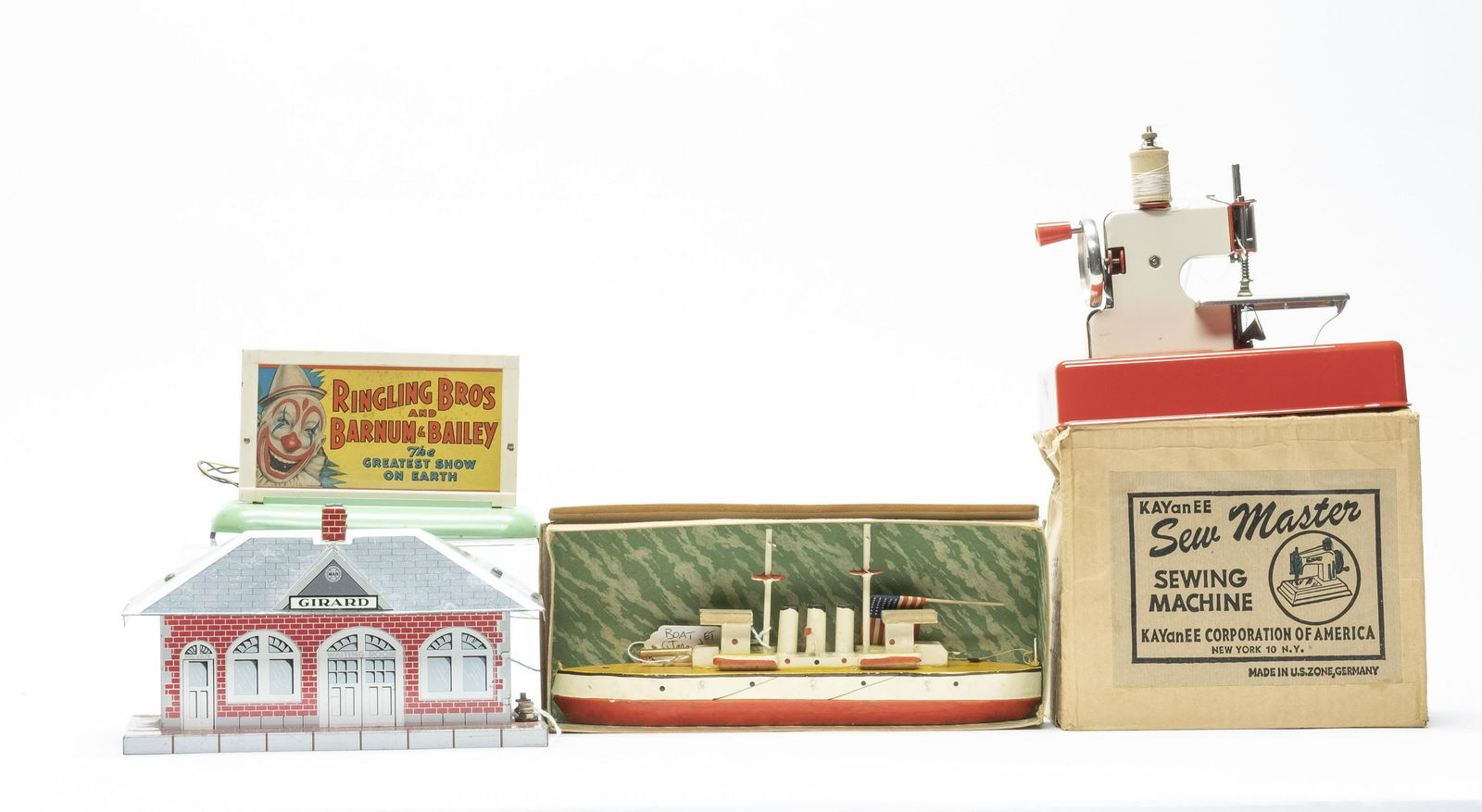 Two Stations, Sewing Machine & Battleship (1 of 1)