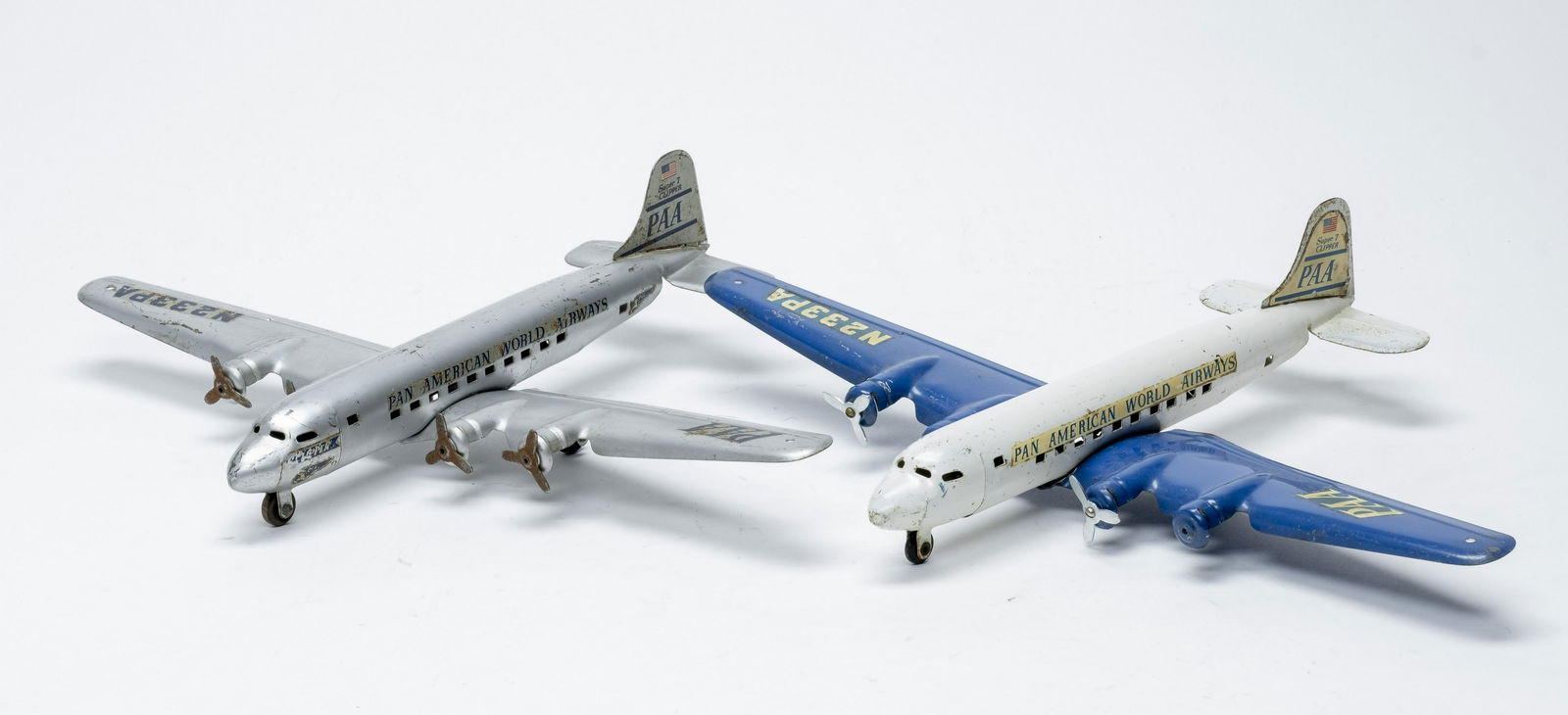 Two Chalmar Super 7 Clipper Pan Am Airplane Toys (1 of 5)