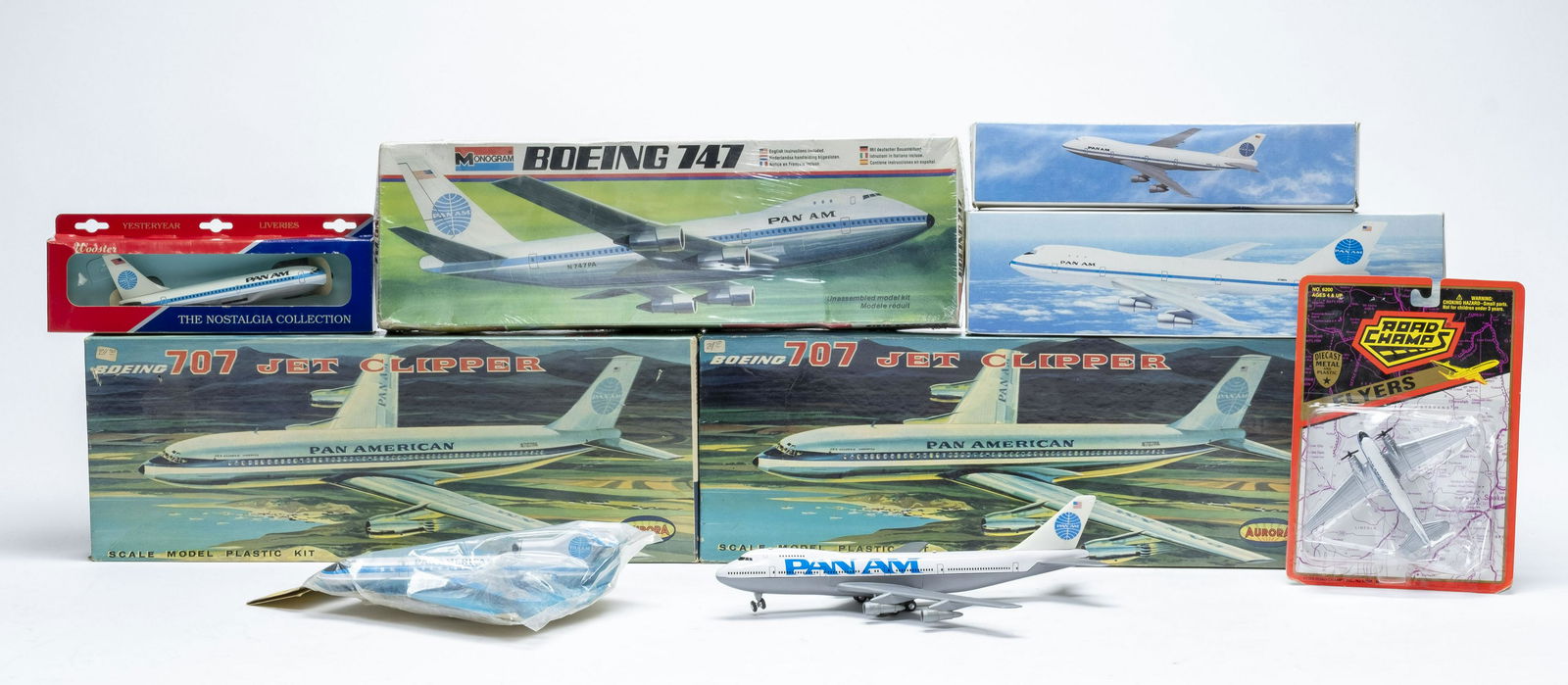 Group of 10 Pan Am Airplane Models (1 of 1)