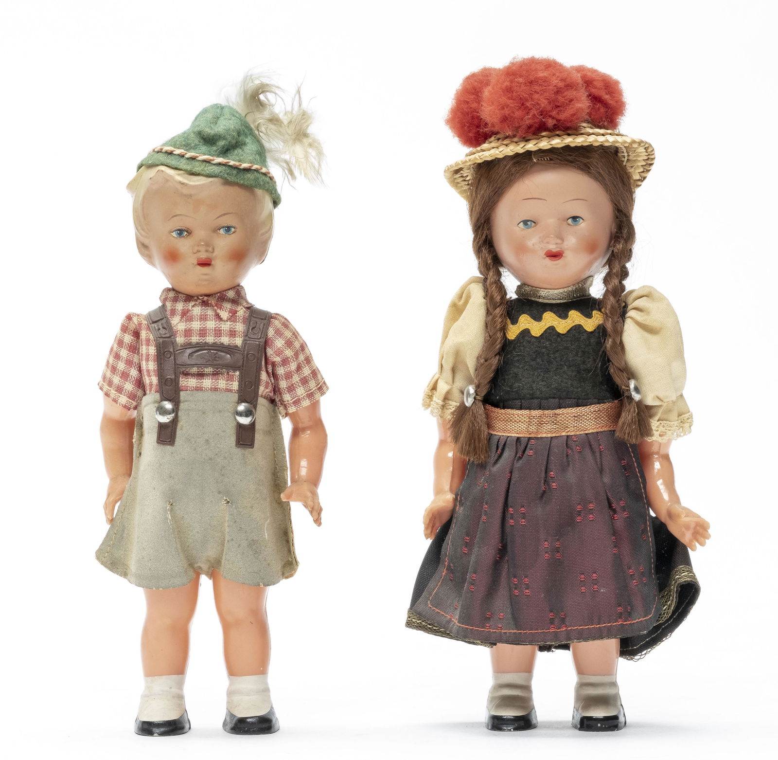 Celluloid Boy & Girl Rattles (1 of 2)