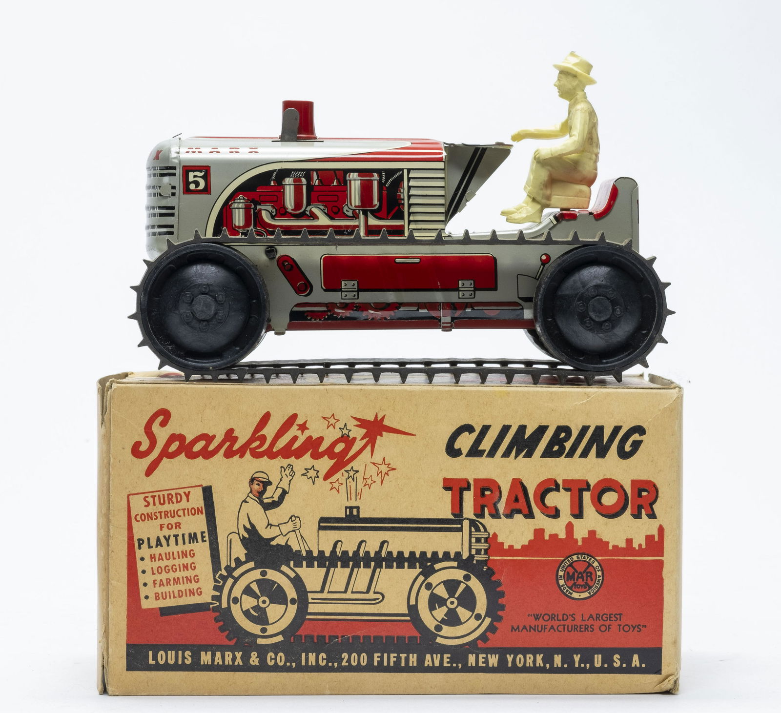 Marx Sparkling Climbing Tractor with Box (1 of 2)