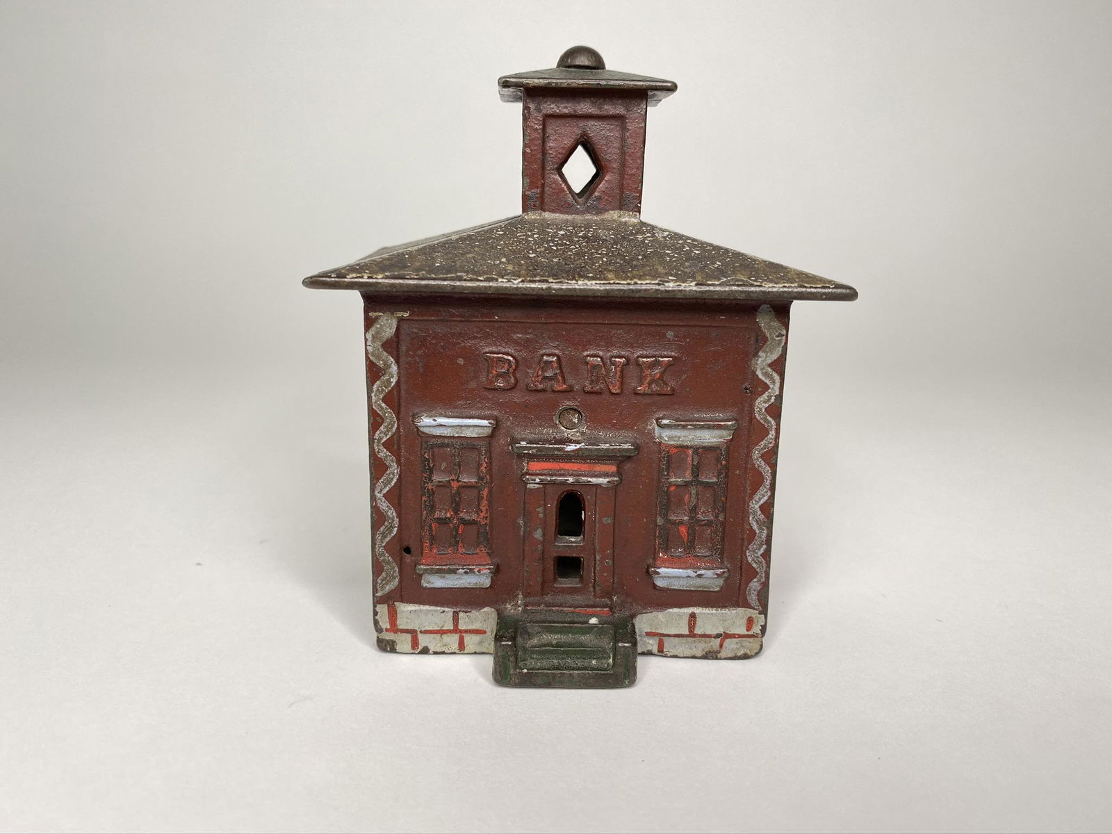 Medium Decorated Cast Iron Cupola Still Bank (1 of 6)