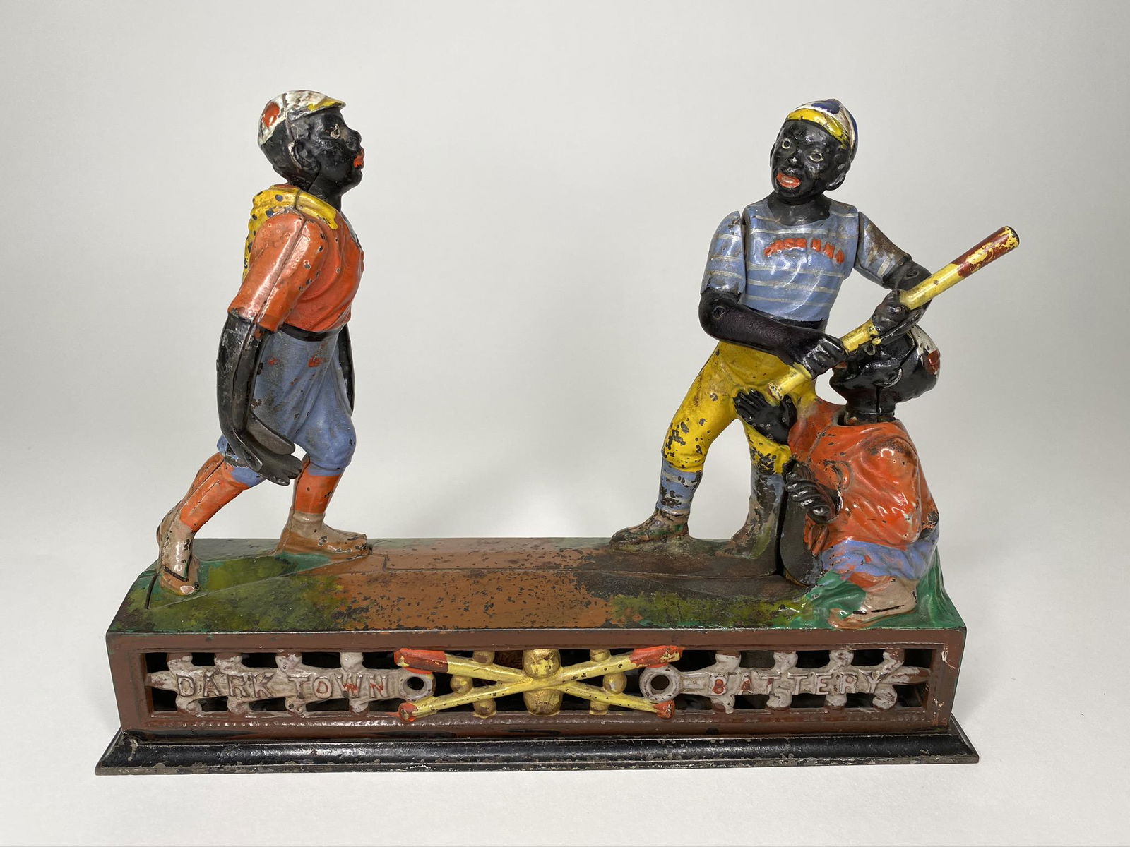 Darktown Battery Cast Iron Mechanical Bank (1 of 3)