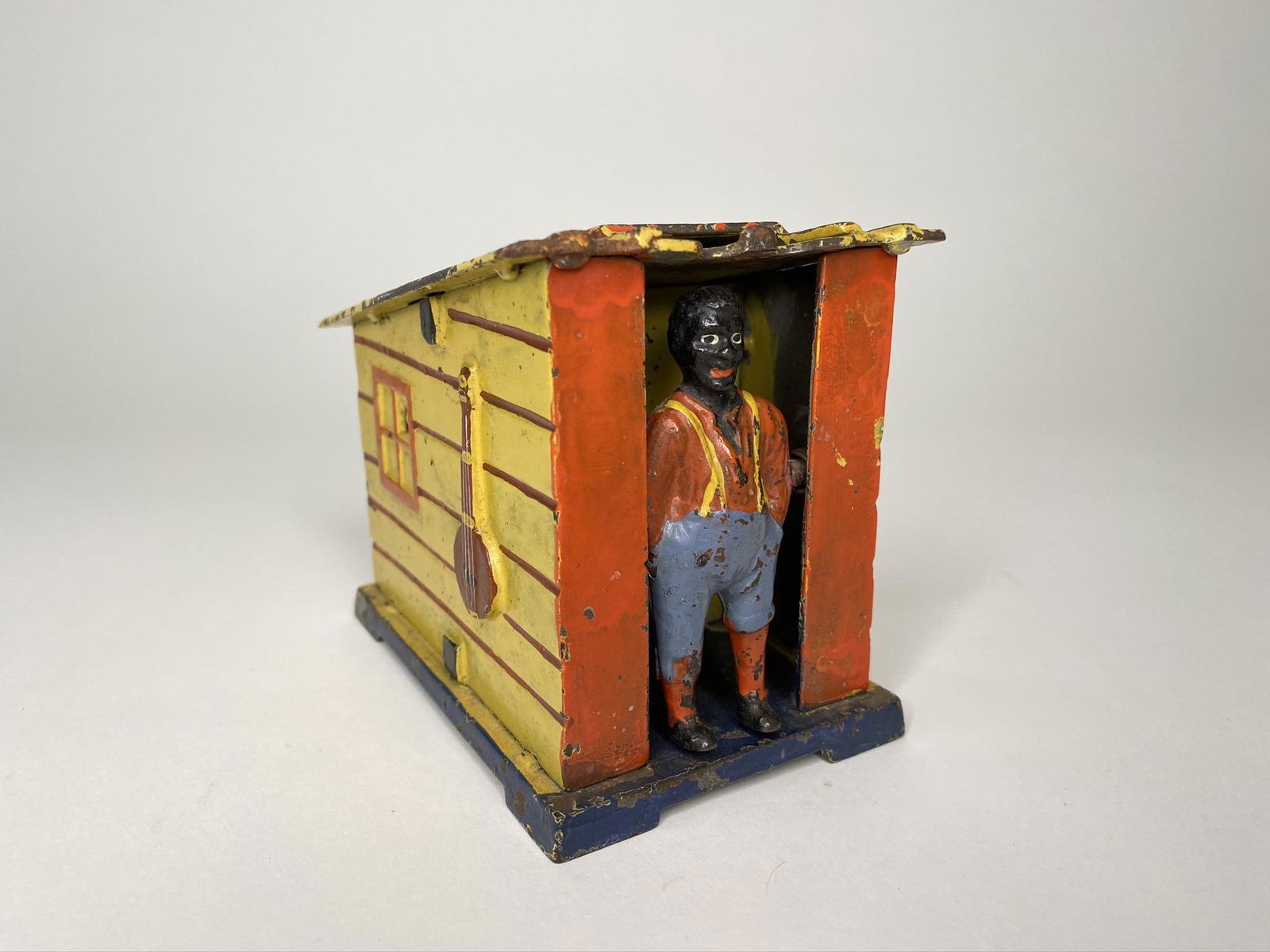 Exceptional Yellow Cabin Mechanical Bank (1 of 4)