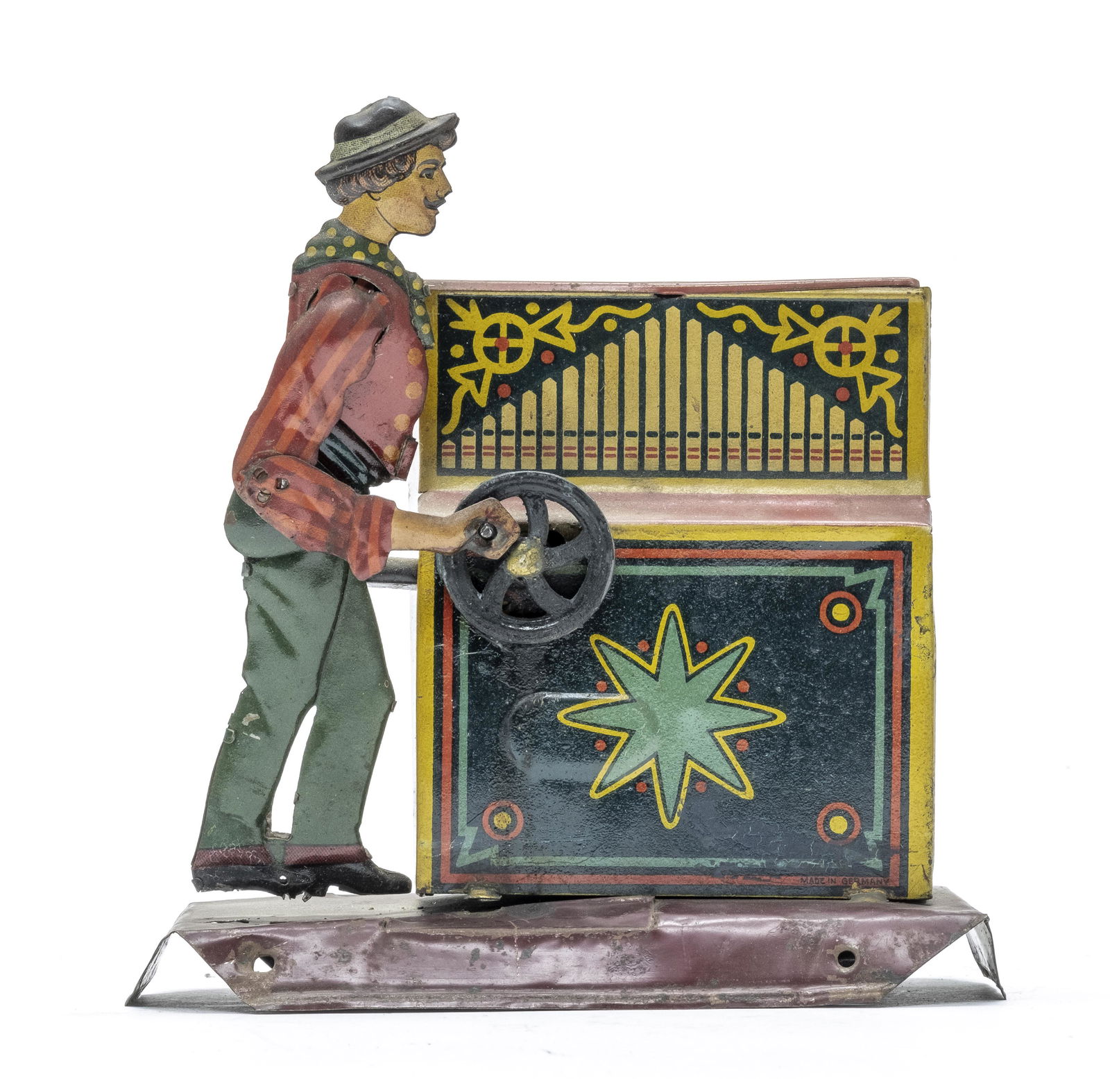 German Tin Organ Grinder Steam (1 of 3)