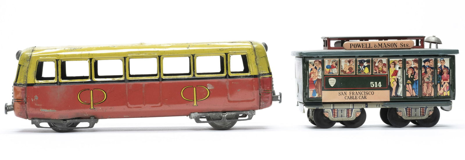 Two Tin Trolley Toys (1 of 6)