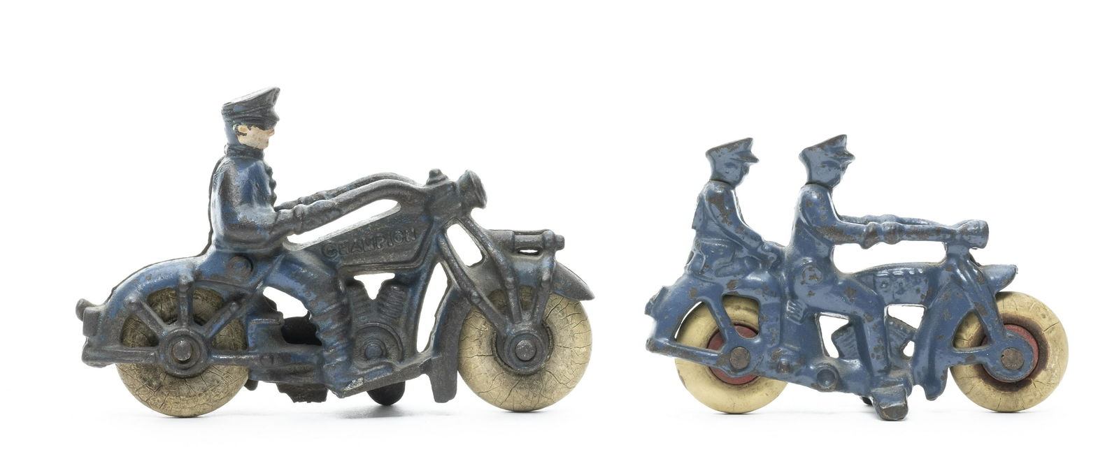 Two Police Officer Motorcycle Toys (1 of 2)