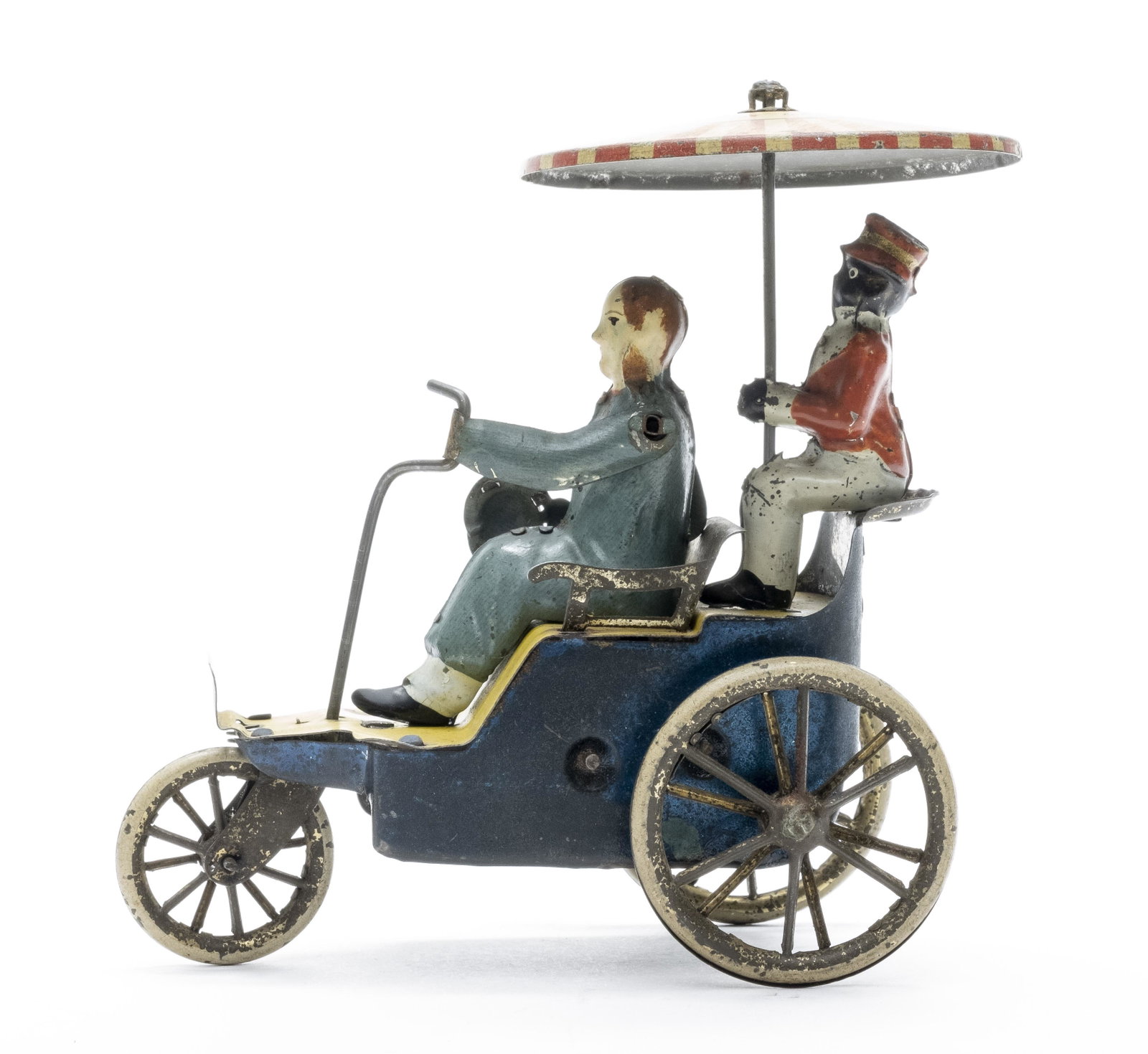 Lehmann "Oncle": Made by Lehmann of Germany - 1910. A classic toy by famed German toy maker Ernst Paul Lehmann. Made of Tin. 5" Long. Worked when tested. Fine Condition.