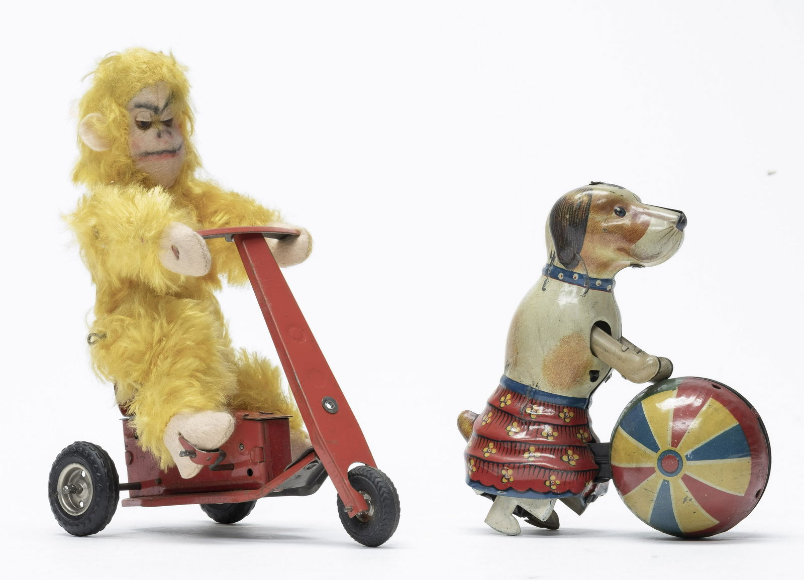 Beagle w/ Ball & Monkey on Scooter (1 of 2)