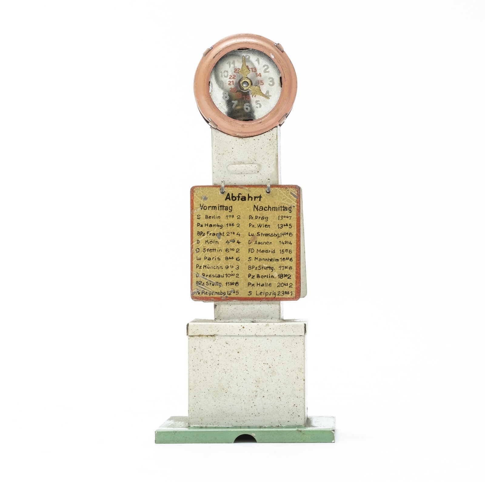 Gebruder Bing Clock & Railway Information Stand (1 of 5)