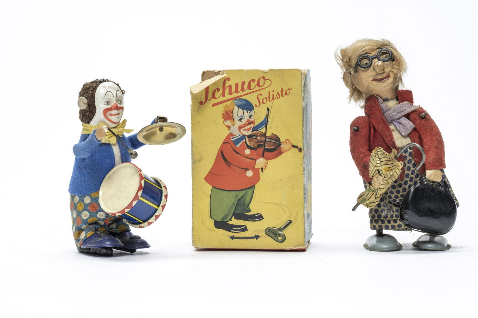 Schuco Clown Drummer / Lima Man w/ Umbrella (1 of 4)