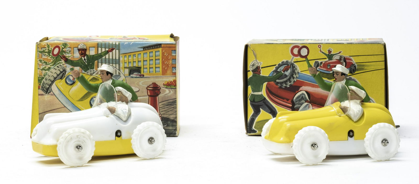 Two Race Cars with Pit Crew Boss (1 of 3)