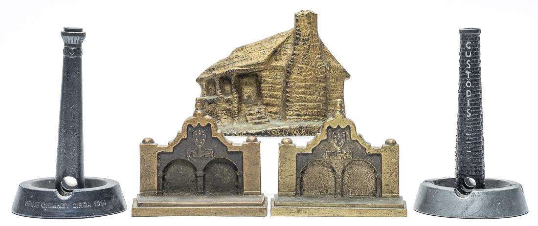Ashtray / Bookends / Doorstop Souvenirs: American - 1920's to 1930's - 4" to 7" Tall. Fine Condition. ***Domestic shipping for this lot will be $25, International shipping to be determined.***