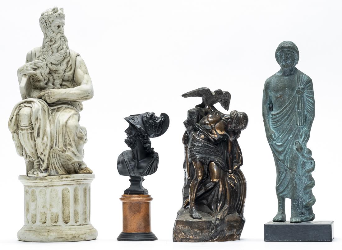Four Greek / Roman Statue Souvenirs (1 of 1)