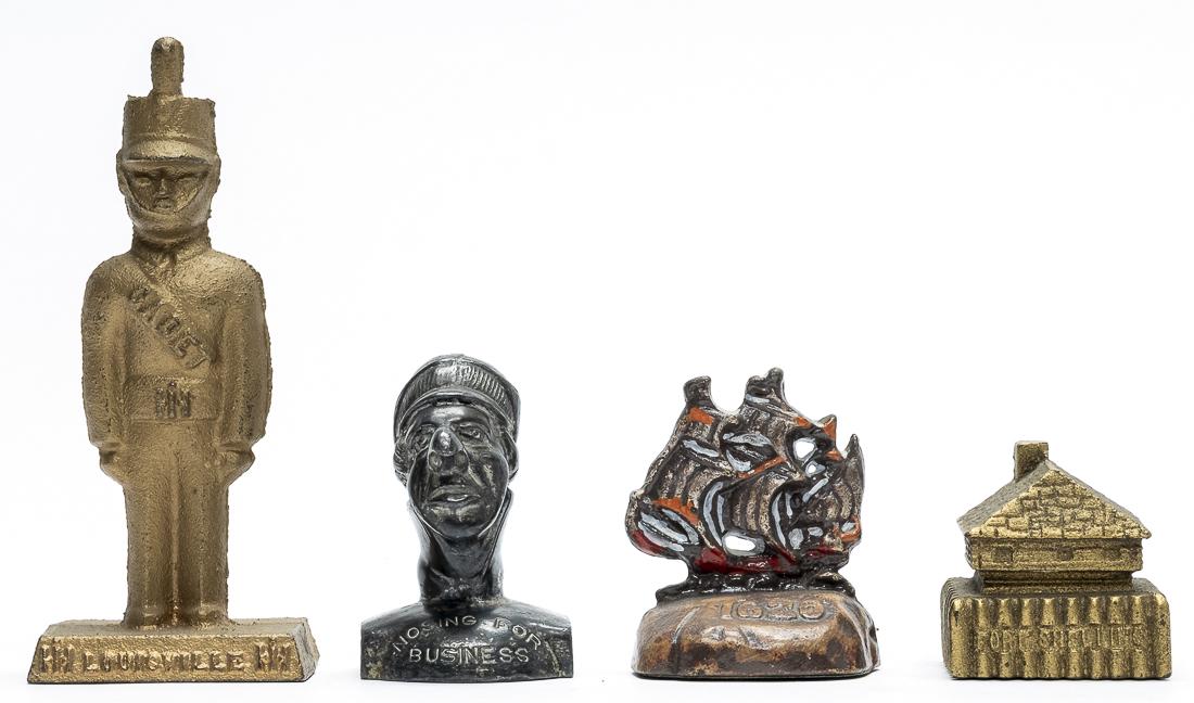 Four Souvenir Paperweights (1 of 2)