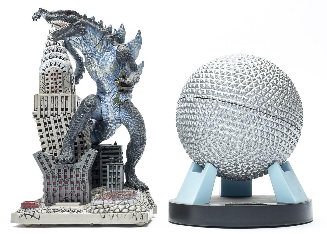 Epcot Center Ball / Godzilla Bank (1 of 2)