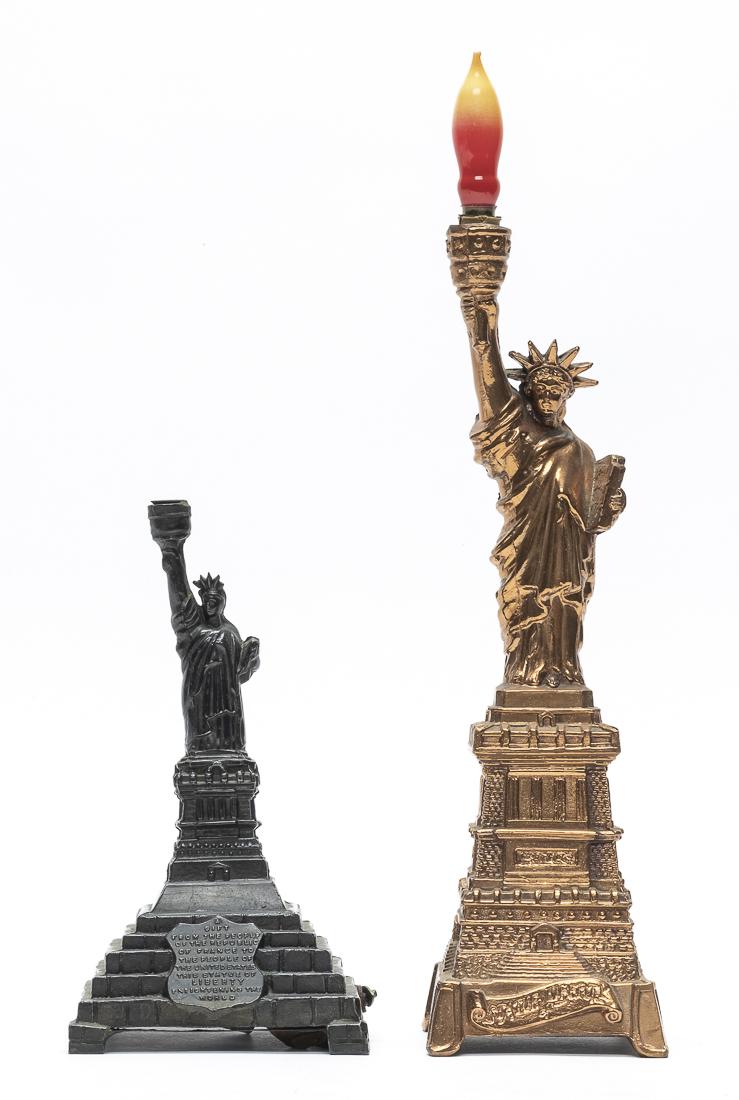 Two Statue of Liberty Souvenirs with Lighted Torch (1 of 2)