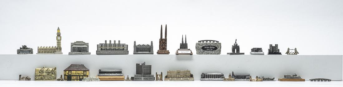 Large Group of Souvenir Building Paperweights (1 of 5)