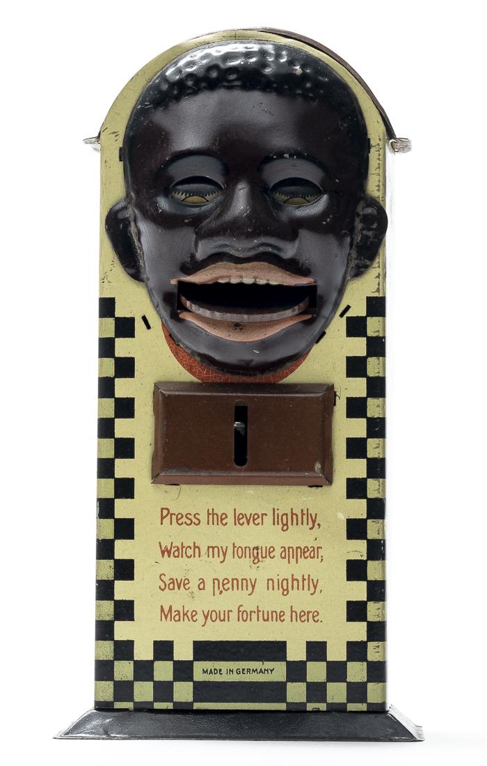 Minstrel with Verse Tin Mechanical Bank (1 of 6)