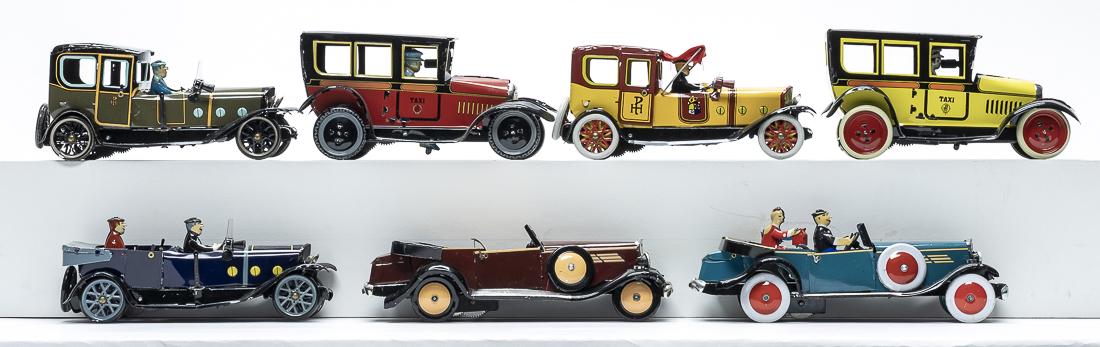 Seven Modern Windup Cars (1 of 2)