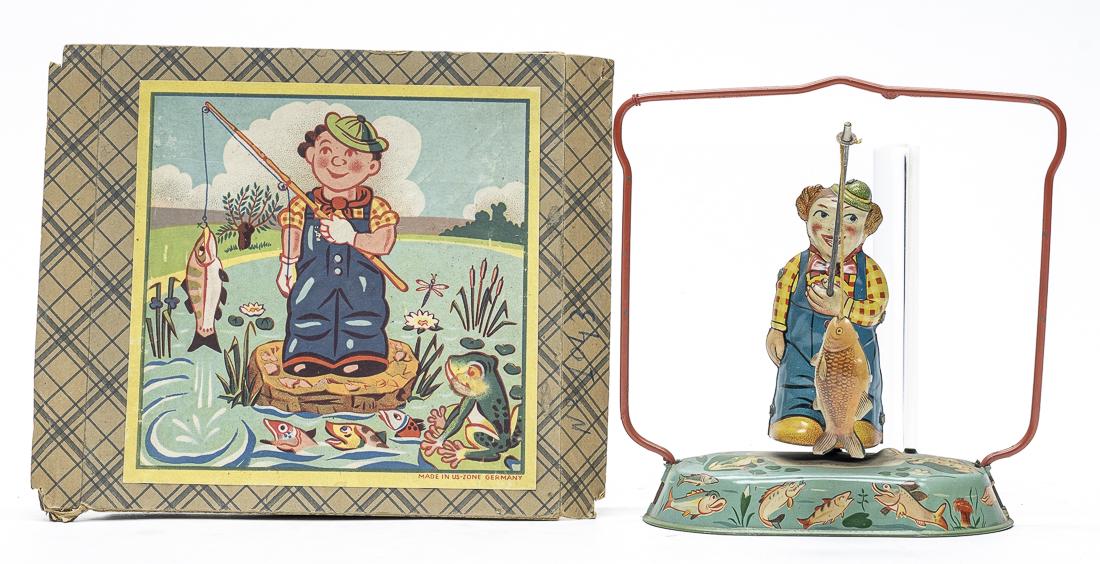 Man Fishing with Box Lid (1 of 4)