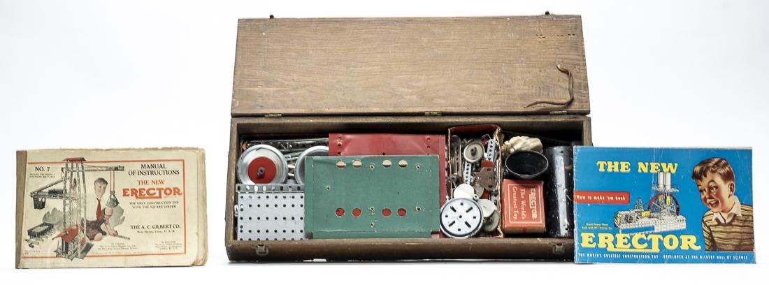 Erector Set with Wood Box (1 of 1)