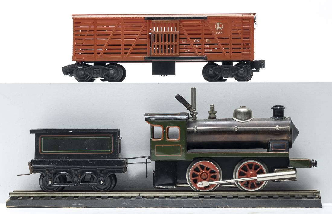 Locomotive & Tender / Lionel Box Car (1 of 5)