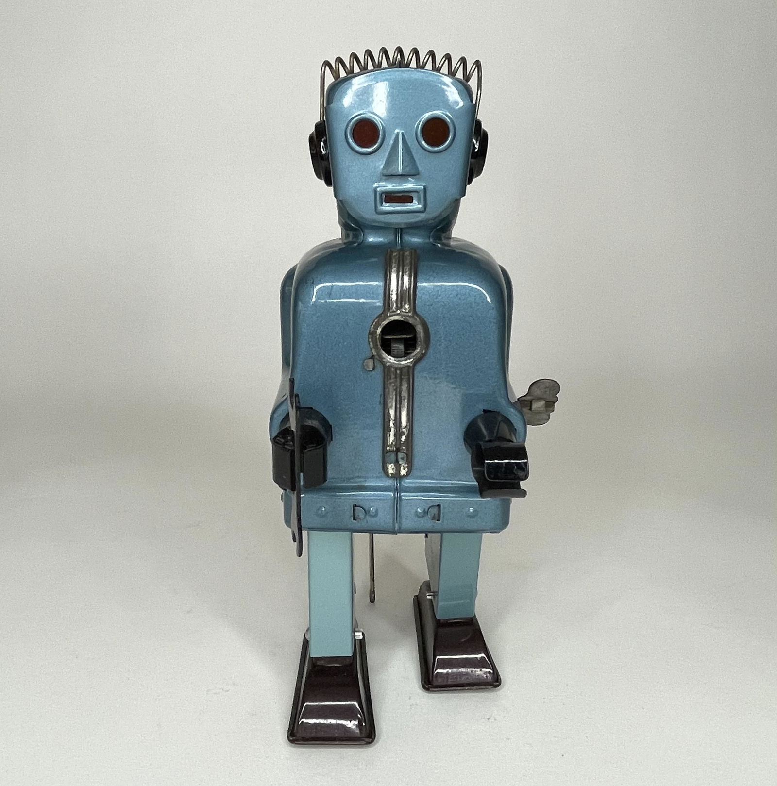 Blue/Green Sparking WindUp Robot Dec 10, 2021 Cyber Toy Auctions in PA