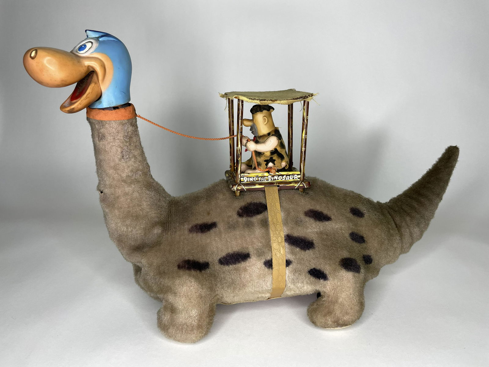 Marx Dino the Dinosaur with Fred Flintstone at the (1 of 3)
